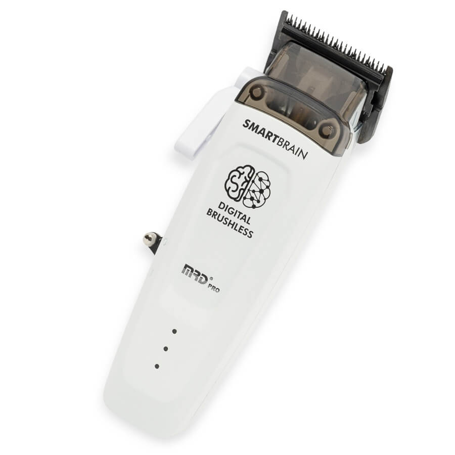 mrd-pro-maquina-cortapelo-smart-brain-blanca-perfil