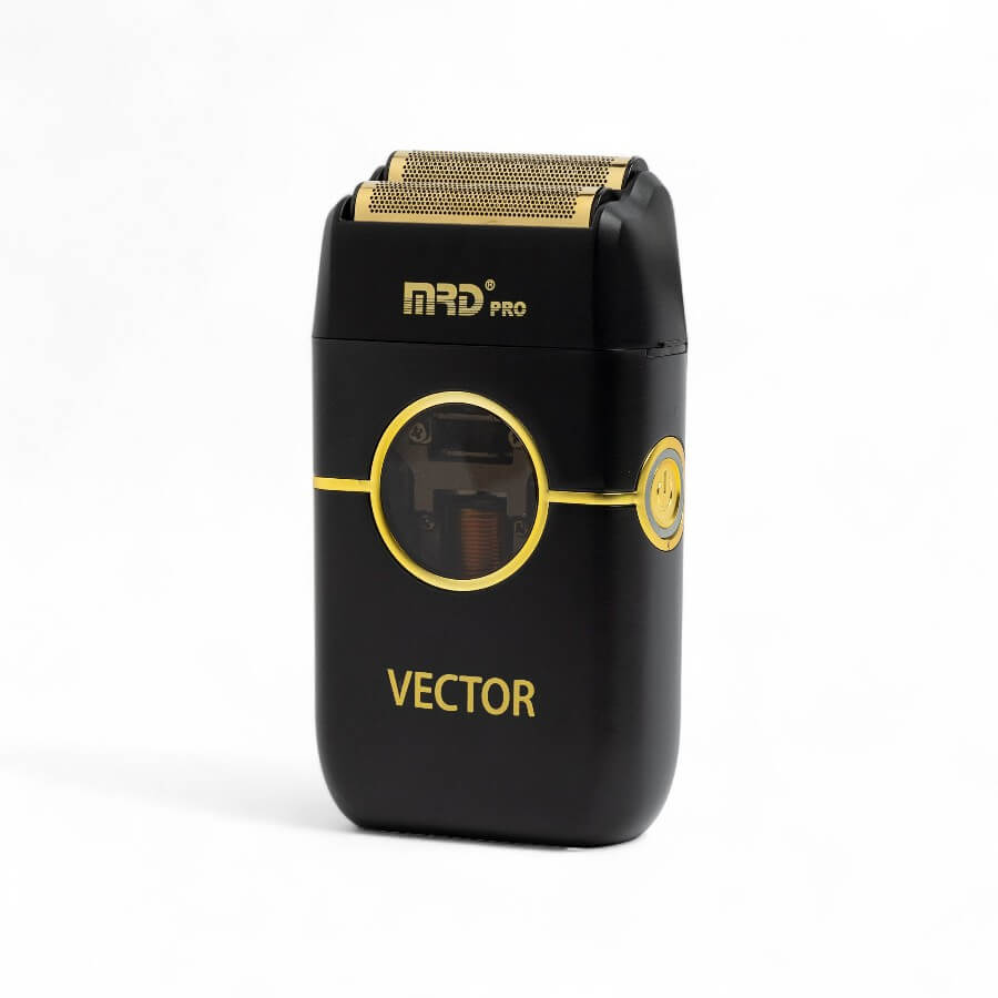 MRD Pro Shaver Vector Foil Negra vista de perfil