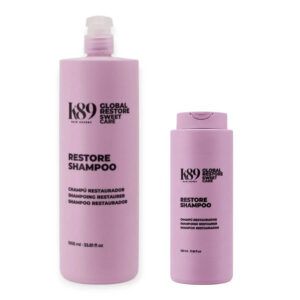 Champú restaurador K89 Sweet Care Global Restore Shampoo 1000 ml y 330 ml