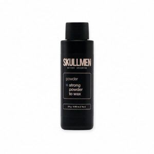 Skull Men Powder Strong To Wax 24 g cera en polvo de fijación fuerte para aportar textura y acabado mate al cabello