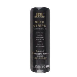JRL Neck Strips papel de cuello negro profesional pack de 5 rollos